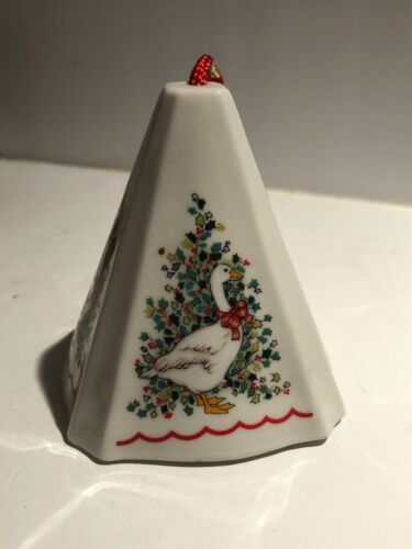 Ornement de Noël en céramique Jasco Goose oiseau pot-pourri pomandre 3” - Photo 1/5