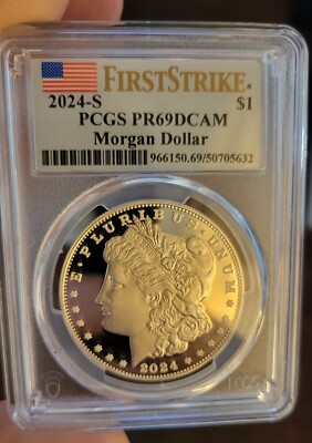 PCGS PR70DCAM 最高鑑定 2024-S モルガン 特別記念硬貨 PCGS PR70DCAM 最高鑑定 2024-S モルガン 特別記念硬貨
