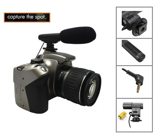 Neu professionelles Mini-Kondensatormikrofon für Nikon D5500 - Bild 3 von 8