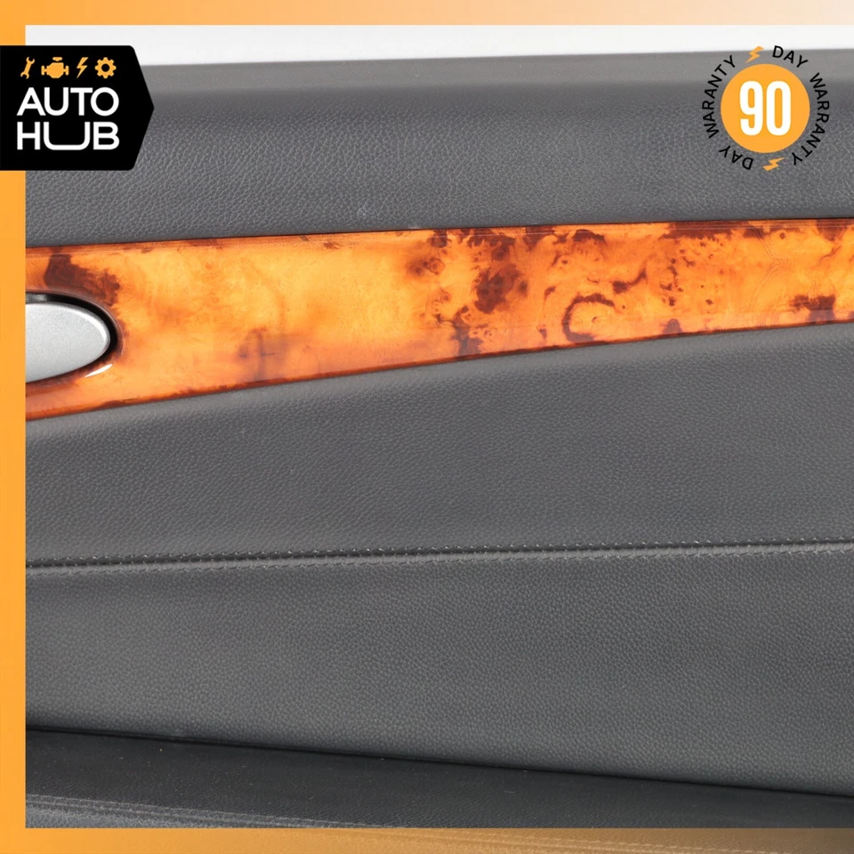 09-12 Mercedes R230 SL550 Panel de puerta interior lado derecho pasajero negro OEM Foto 3 de 4