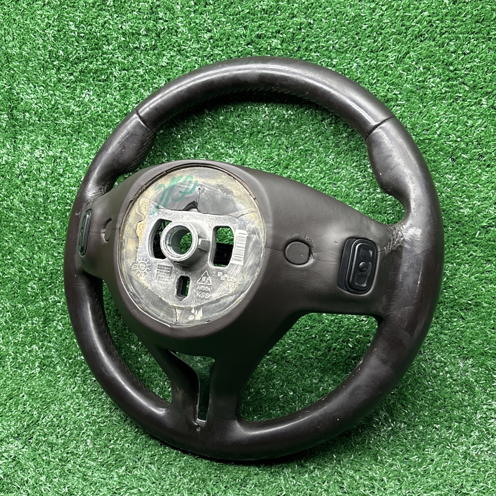 2014-17 MASERATI QUATTROPORTE STEERING WHEEL W/ CONTROLS OEM Burgundy LEATHER
