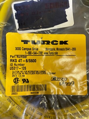 Turck RKG 4T-6/S600 Euro Fast Cable U5317-126