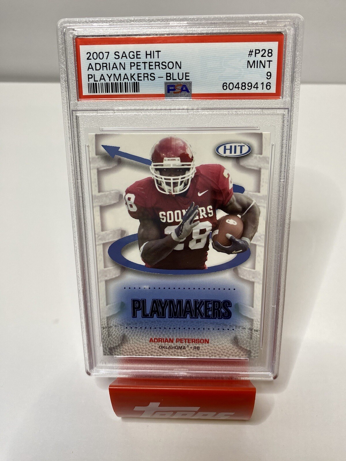 Adrian Peterson SA-GE Hit Playmakers #P28 Playmakers-Blue