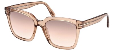 Tom Ford SELBY FT 0952 Transparent Light Brown/Brown Shaded  display picture 2