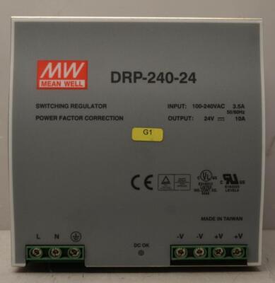 Mean Well Power Supply Model DRP-240-24 ++