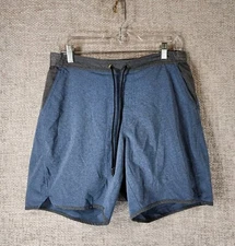 Chubbies Shorts Mens Large Blue Lined Elastic Waist Drawstring Gym Athletic Swim