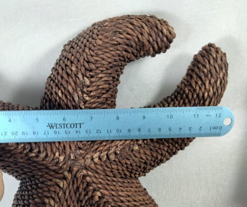 Woven Wicker Rattan Tropical Starfish Decor Nautical Beach 12" - Picture 3 of 8