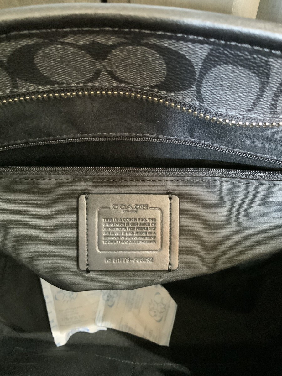 Women's COACH Signature City Zip Tote. F58292. Black Smoke Women's COACH Signature City Zip Tote. F58292. Black Smoke