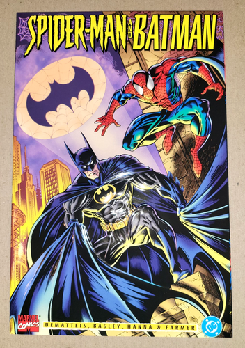 Spider-Man and Batman Disordered Minds Marvel Comics 1995 DC Embossed
