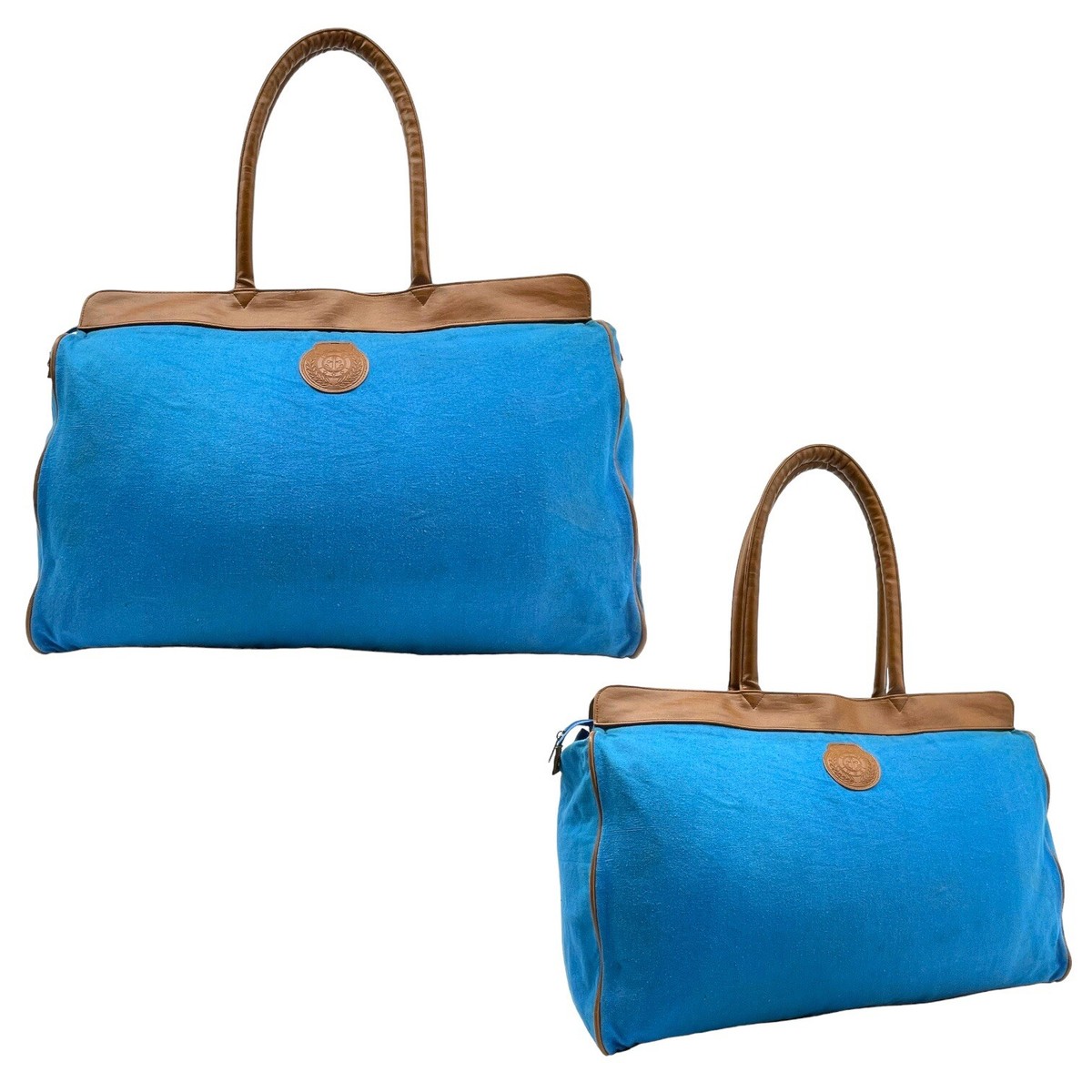 Vintage 90s AVON XL Canvas Travel Bag Overnight Luggage Carry On