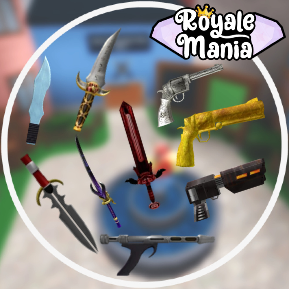 Roblox Murder Mystery 2 MM2 Batwing Set Ancient Godly Knifes and Guns