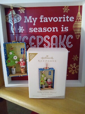 NIB Hallmark Keepsake ''Make a Little Merry!'' Special Edition Ornament 2009