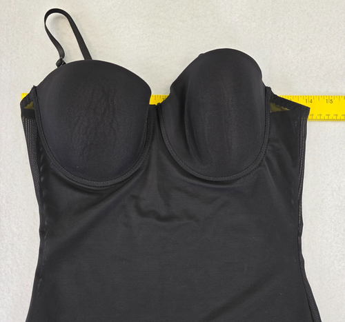 Marilyn Monroe Intimates Wms L Molded Cup Bra Shapewear Slip Black - Picture 12 of 16