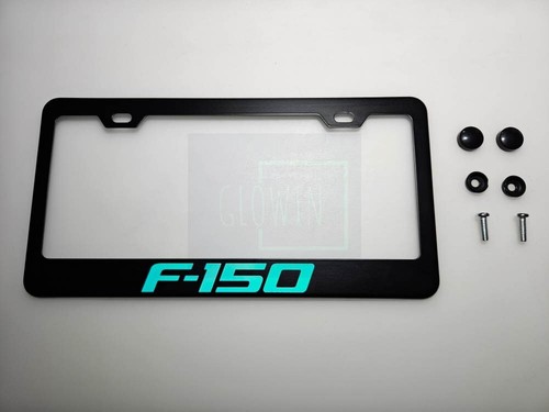 Mustang F-150 Ford Performance Black Stainless Steel License Plate Fra