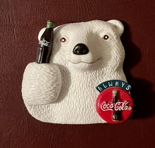Vintage 1995 Coca Cola Polar Bear Refrigerator Magnet