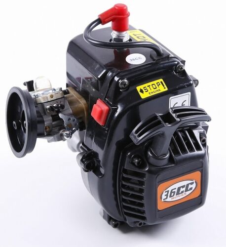 Motore 1/5 RC auto a gas 4 bulloni 36 cc per KM Rovan HPI Baja Losi 5ive-T DBXL MTXL - Foto 2 di 2