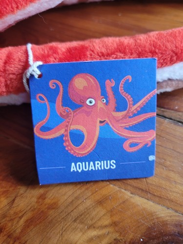 Wildlife Artists Aquarium RED OCTOPUS Plush Stuffed Animal Toy - Picture 5 of 7