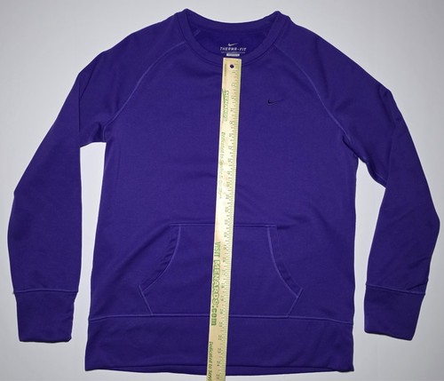 Nike Therma - Fit Womens Purple Long Sleeve Pullover Sweatshirt Size XL - Picture 14 of 15