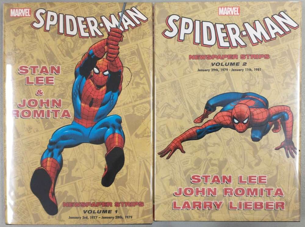 Spider-Man Newspaper Strips Vol 1-2 Hardcover HC Set Marvel Stan