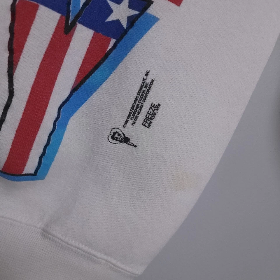 Sudadera De Colección Años 90 Betty Boop EE. UU. América Cuello Redondo XL Dibujos Animados Foto 4 de 4