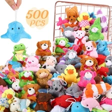 Hungdao 500 Pcs Mini Stuffed Animals Toys Bulk Mini Animal Plush Toy Assortme...
