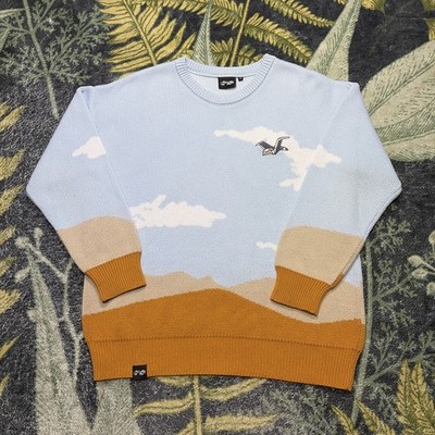 Lovejoy Pebble Brain Marvelous View Cloud Jumper Sweater Size Medium Pullover