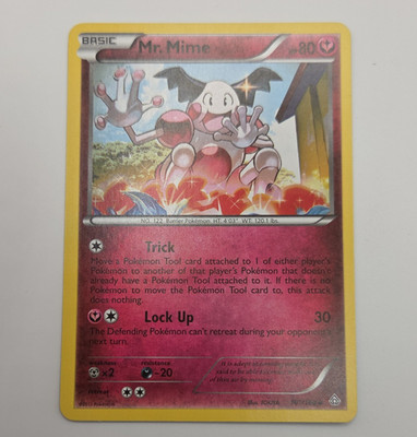 Pokémon Mr. Mime 101/160 2015 Basic 80 HP Lock Up Trick Regular English