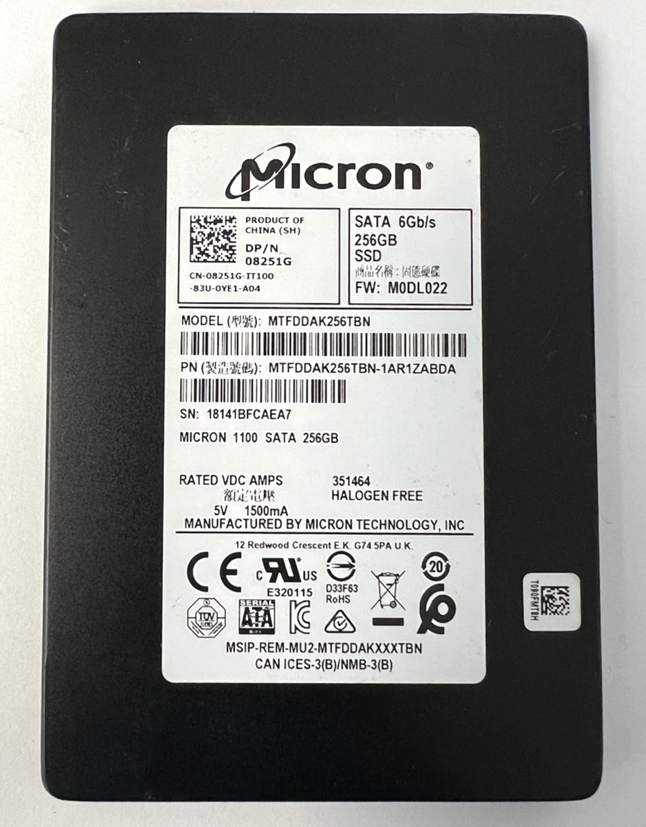 Micron SATA III 256 GB Solid State Drives for sale | eBay