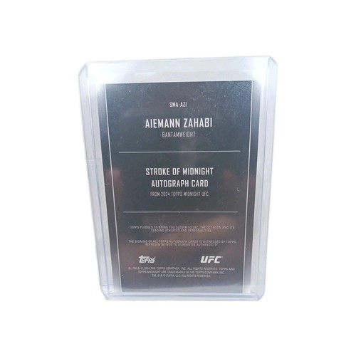 2024 Topps Midnight UFC - Stroke of Midnight Autographs Aiemann Zahabi #SMA-AZI - Bild 2 von 2