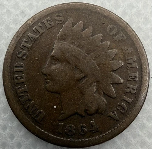 1864 Indian head cent penny coin