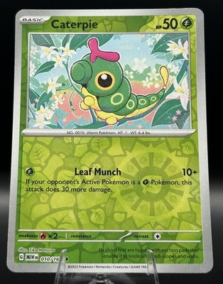 Caterpie 010/165 Reverse Holo Scarlet & Violet 151 Pokemon Card Near Mint