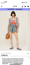 Farm Rio Ladies Size Small Multicolor Floral Romper Dress
