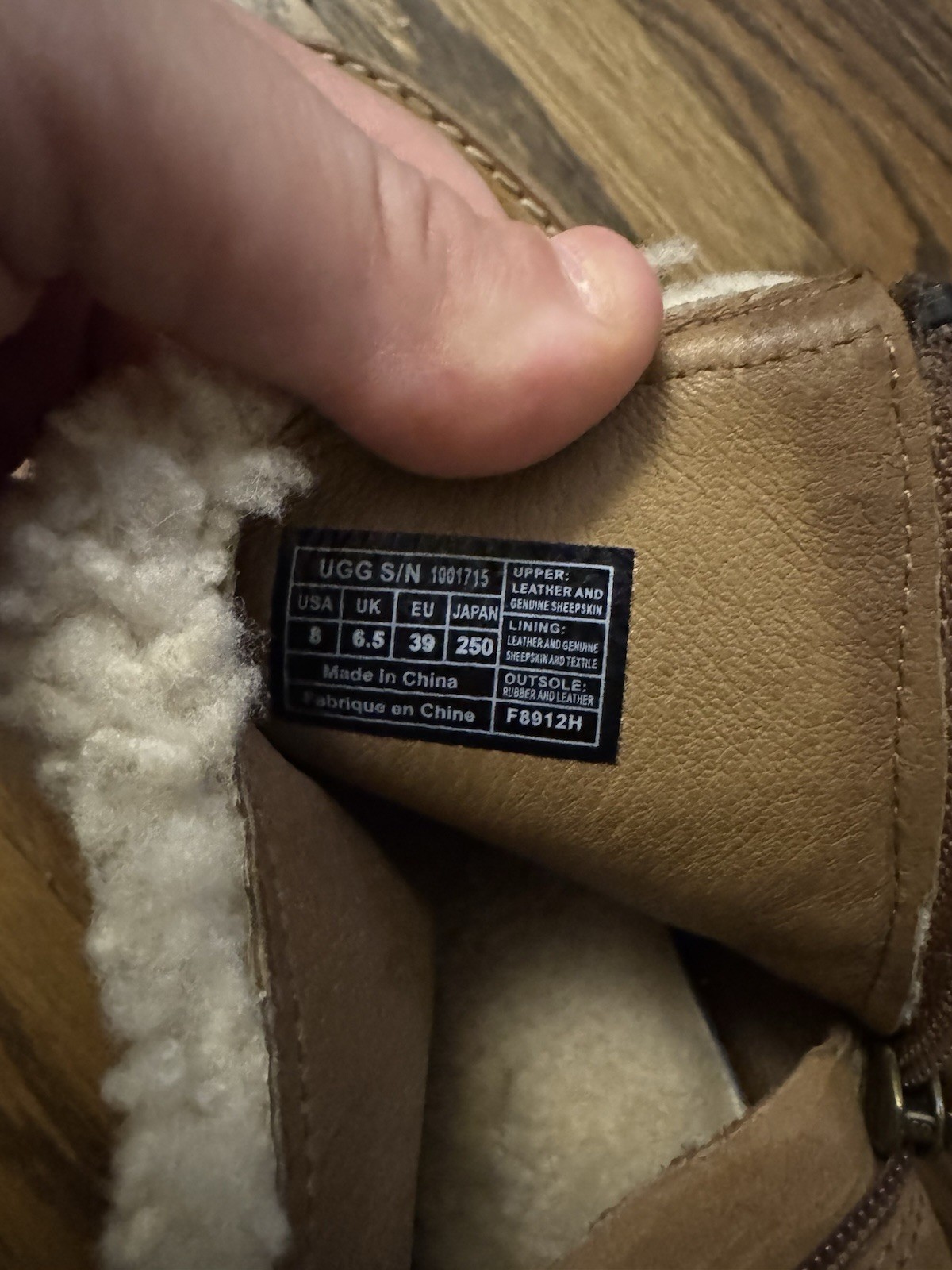 UGG GEORGETTE Ankle Platform Chestnut Nubuck Fur … - image 10