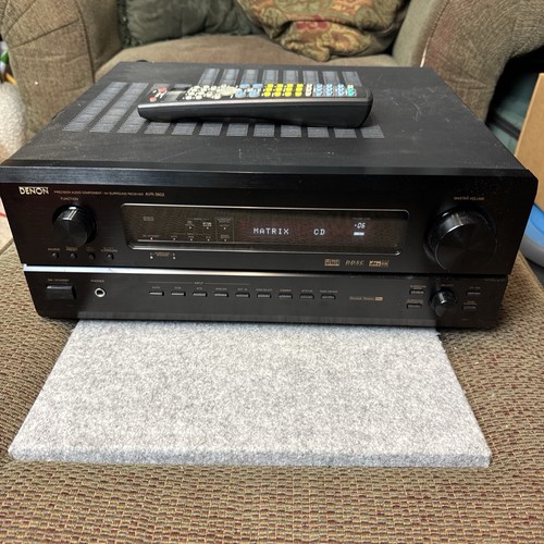 DENON AVR-3802 Surround Sound Receiver 7.1 Channel 110 Watt Tested Bundle
