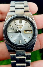 Vintage Of Seiko 5 Automatic 21 Jewels Men Watch Day Date Japan Made 6309-8180