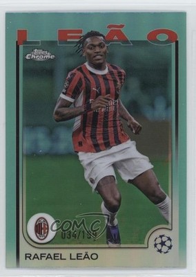 2024 Chrome UEFA Club Competitions Aqua Refractor /199 Rafael Leao Leão #11 1o5o