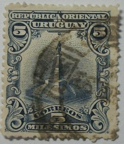 Briefmarke 1900 Uruguay 5 Milesimos gest.