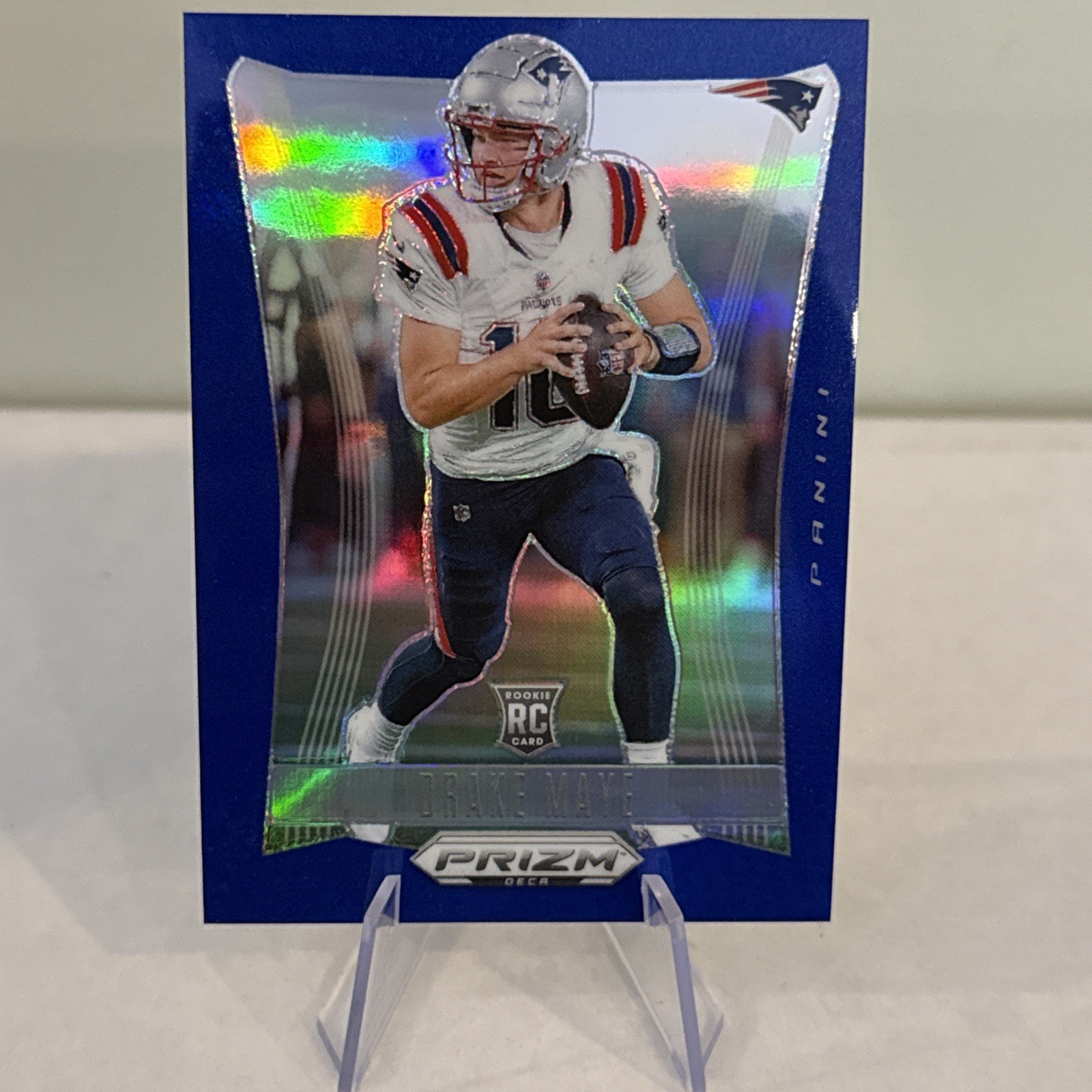 2024 Panini Prizm Deca - Drake Maye #213 Blue Prizm /149 (RC)