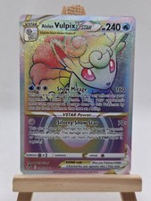 Pokemon TCG Alolan Vulpix VSTAR Rainbow Rare 197/195 Silver Tempest Holo on eBay