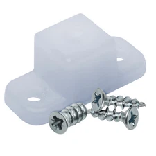 Rok 3/4" (19mm) Drawer Slide Plastic Side Spacer for Slide-Out Trays, White