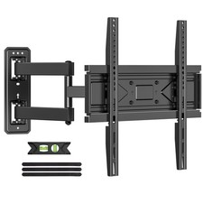 USX MOUNT Full Motion TV Wall Mount for 26-65 Inch TVs, Swivels 90, Tilts 12,