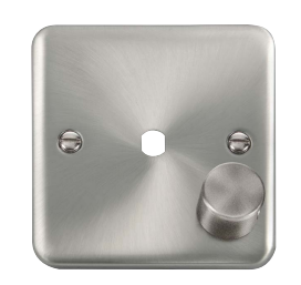 (W17.1) DPSC140PL - Click 1 Gang Unfurnished Dimmer Plate & Knob (650W Max) - 1