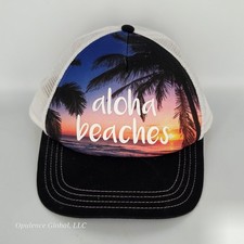 Aloha Beaches Snapback Trucker Hat Multicolor One Size Mesh Back Outdoor