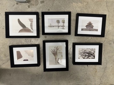 New Umbra Gallery Wall Frame Set 6-Piece  Black  | Multiple Sizes