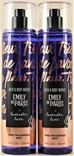 QTY 2 - Bath  Body Works EMILY IN PARIS LAVENDER LUXE Fine Body Mist Spray 8oz