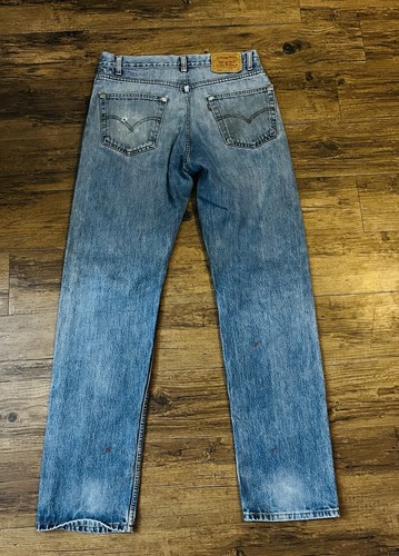 Vintage Distressed Levi's 505 Men's Jeans Paper Tag - Image 1