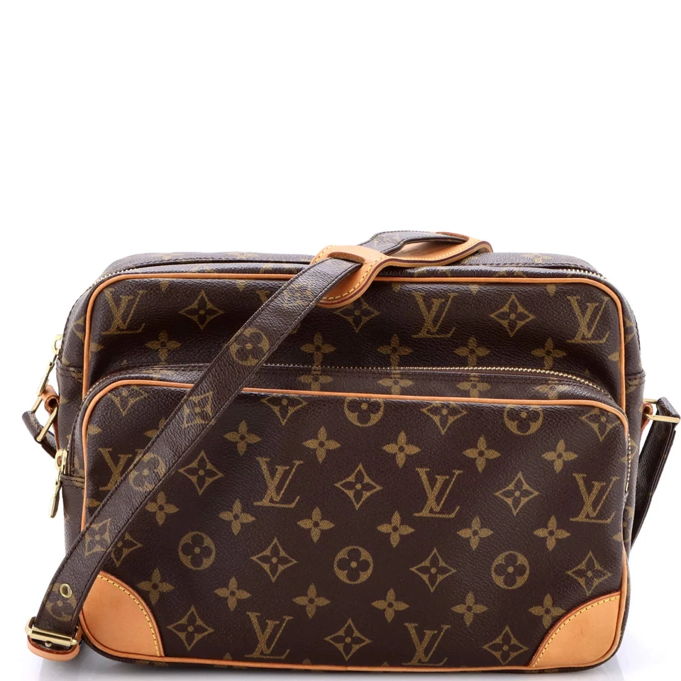 Bolso Mensajero Louis Vuitton Nil Monograma Lona 28