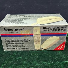 Lenoxx Sound PH-300 Traditional Trim Wall/Desk Phone Nos In Box