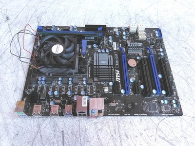 MSI 970A-G43 Motherboard AMD Sempron 2.8GHz 4GB No I/O Shield