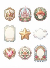Princess Junk Journal Scrapbook Embellishments